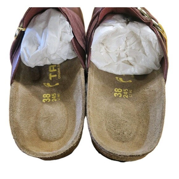 Birkenstock Tatami Libra Gold Heart Accent Womens 7.5 to 8 Wine NIB - Picture 7 of 8